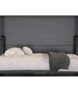 True Contemporary Heidi II Rustic Grey Horizontal Murphy Wall Pull Down Bed, image 5