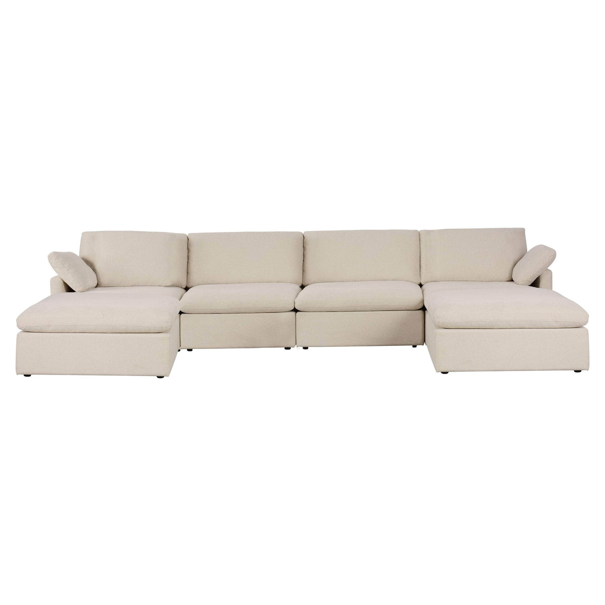 Urban Cali Long Beach 162" Wide Modular U Shaped Sectional Sofa, image 5