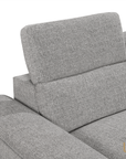 Urban Cali Bel Air 123.5" Wide Large Modular Sleeper Sectional Sofa Bed with Storage Chaise in Thora Stone, image 14