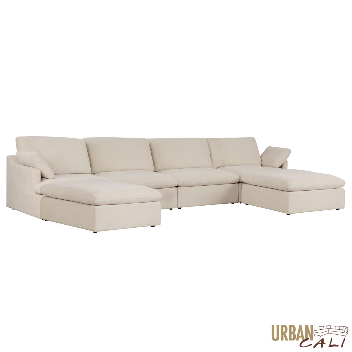 Urban Cali Long Beach 162" Wide Modular U Shaped Sectional Sofa, image 4