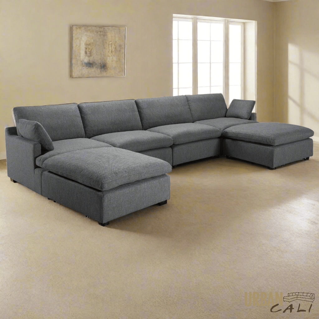 Urban Cali Long Beach 162" Wide Modular U Shaped Sectional Sofa, image 1