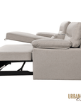 Urban Cali Malibu 94.5" Wide Sleeper Sectional Sofa Bed with Pull Down Tray, Cupholders Wireless Charger and Storage Chaise, image 9