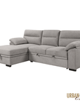 Urban Cali Malibu 94.5" Wide Sleeper Sectional Sofa Bed with Pull Down Tray, Cupholders Wireless Charger and Storage Chaise, image 32