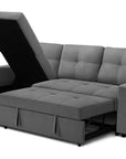 Urban Cali Venice 89.5" Wide Sleeper Sectional Sofa Bed with Reversible Storage Chaise, image 33