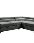 Urban Cali Hollywood 107.5" Wide Sleeper Sectional Sofa Bed with Adjustable Headrests and Storage Chaise, image 16