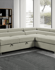 Urban Cali Hollywood 107.5" Wide Sleeper Sectional Sofa Bed with Adjustable Headrests and Storage Chaise, image 27