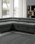Urban Cali Hollywood 107.5" Wide Sleeper Sectional Sofa Bed with Adjustable Headrests and Storage Chaise, image 21