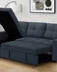 Urban Cali Venice 89.5" Wide Sleeper Sectional Sofa Bed with Reversible Storage Chaise, image 20