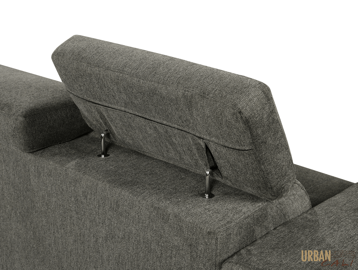 Urban Cali Sonoma 103.5" Wide Sleeper Sectional Sofa Bed with Reversible Storage Chaise and 2 Stools, image 17