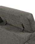 Urban Cali Sonoma 103.5" Wide Sleeper Sectional Sofa Bed with Reversible Storage Chaise and 2 Stools, image 17