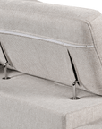 Urban Cali Pasadena 104.5" Wide Large Sleeper Sectional Sofa Bed with Storage Ottoman and 2 Stools, image 39