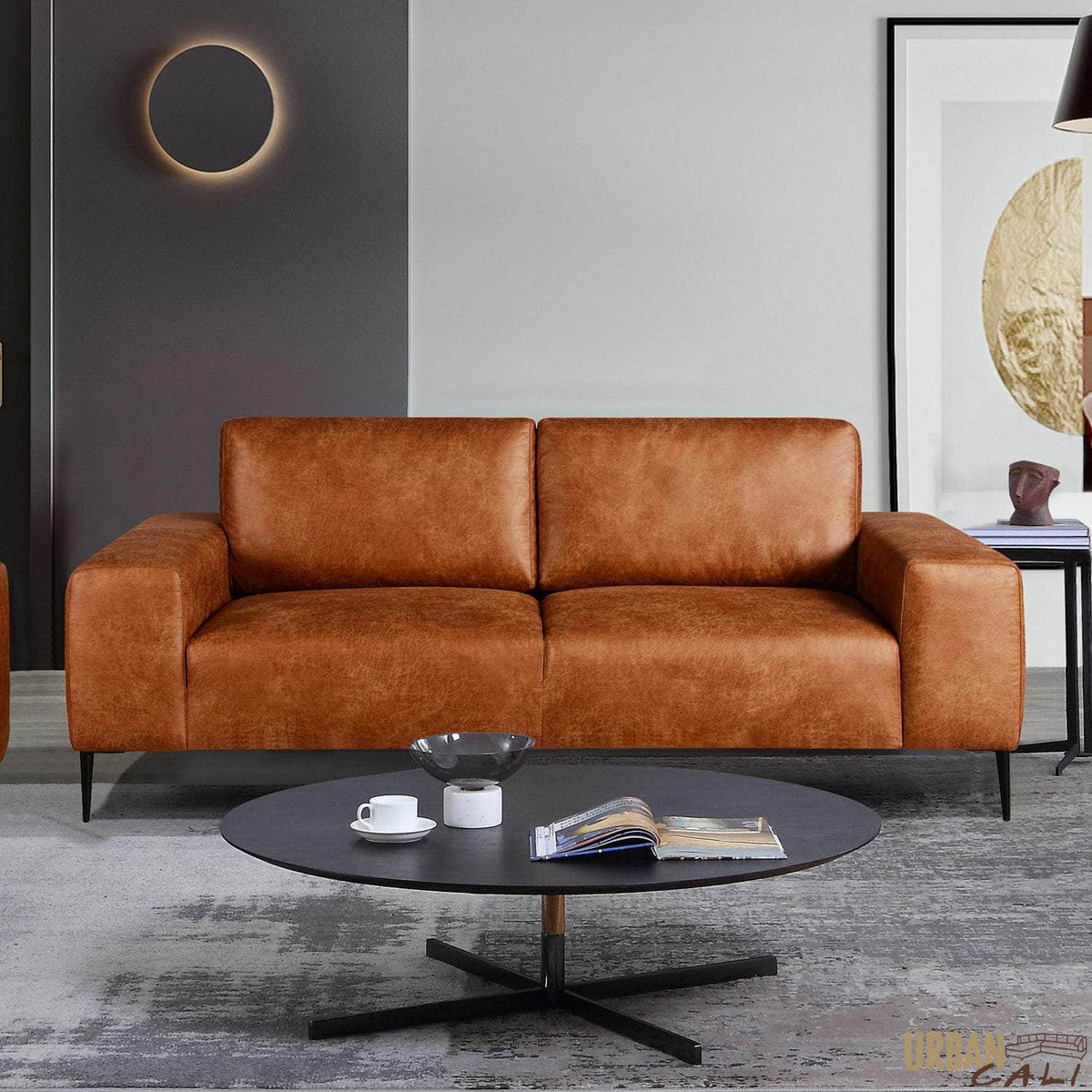 Primo International Fresno Sofa in Rustic Light Brown, image 1